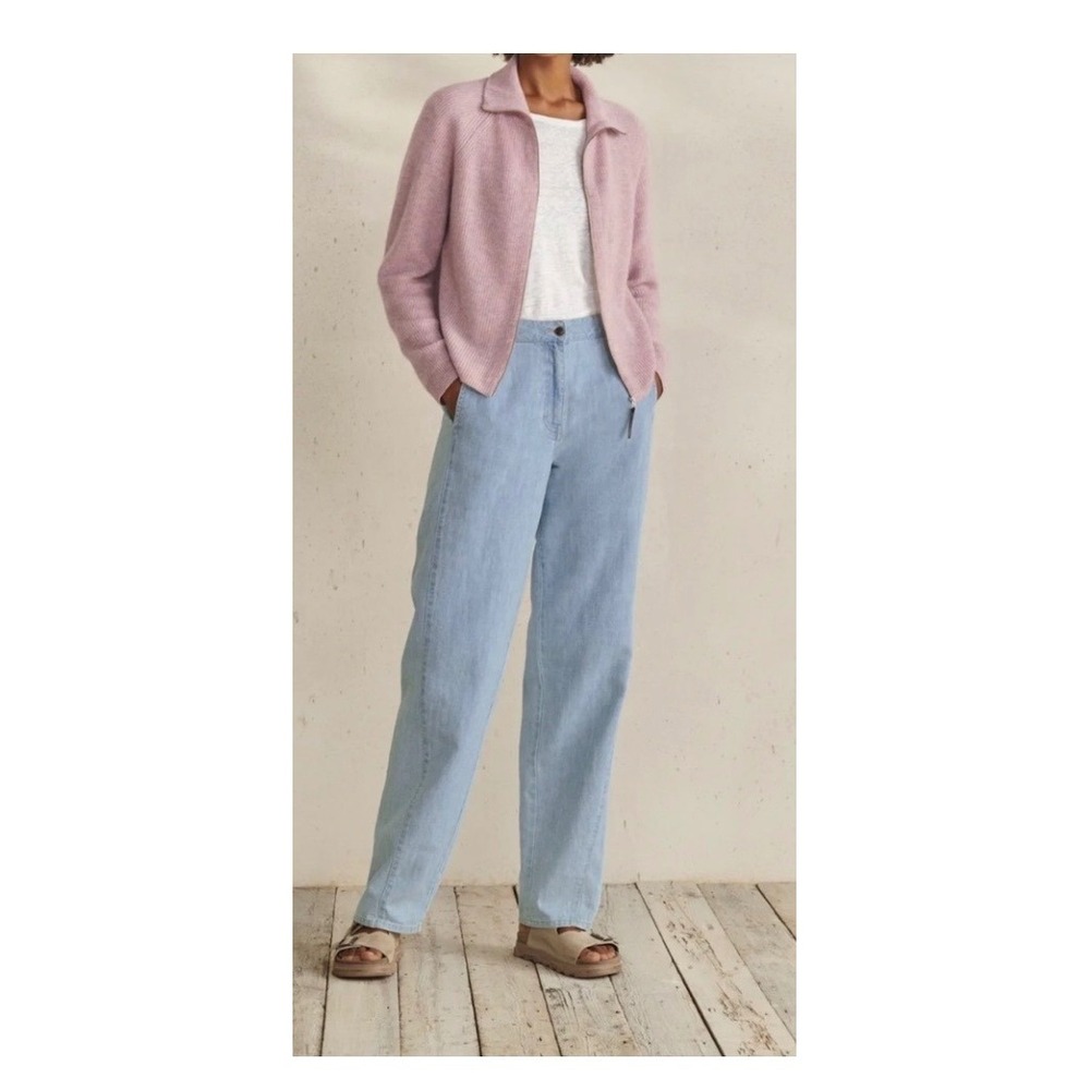 Poetry 12 Light Blue Wide-Leg Barrel Leg Jeans Pants